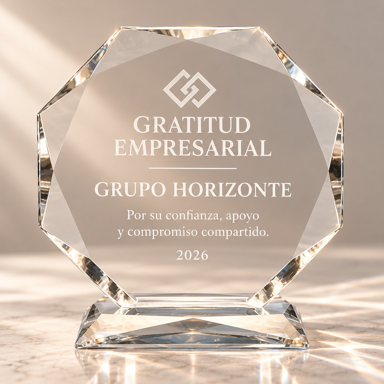 Biselado Octagonal Gratitud